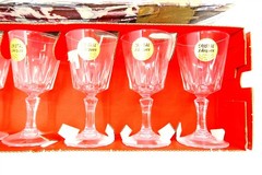 6 Vintage CRISTAL D’ARQUES VERSAILLES 4″ Cordial Glasses 1.75 oz J G DURAND