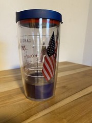Tervis/Hallmark Tumbler Land Of The Free Home Of The Brave With Blue Lid 16 oz