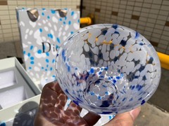 DIOR Crystal Glass Blue Ocean Cup Tumbler Gift – Set of 4