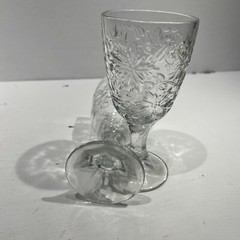 Lot Of 2 PRINCESS HOUSE FANTASIA CLEAR WATER GOBLET 6 7/8″ #519 (2 goblets)