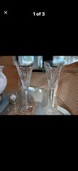 2 Waterford Crystal Millenium Collection «Prosperity» Toasting Flutes 4th Toast
