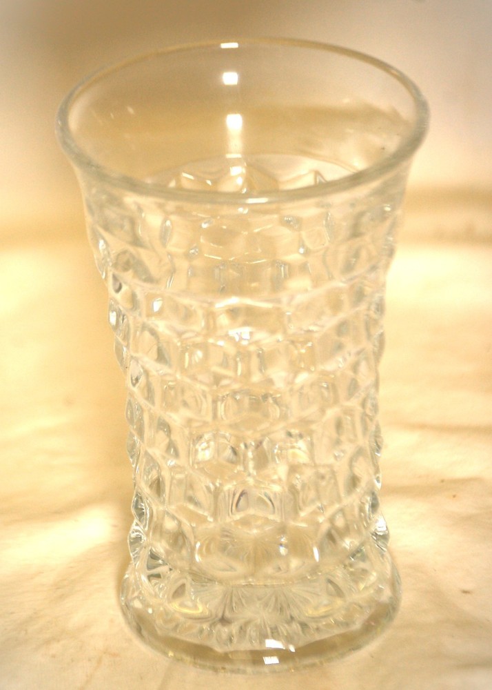 Fostoria American Clear Iced Tea Glass Flared Cubed