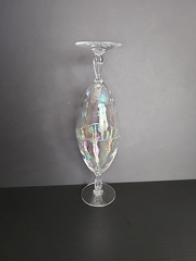 Fostoria Iridescent Shell Pearl Wine Goblets – Set of 2 Replacement Glasses