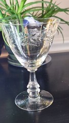 Set of 6 TIFFIN FRANCISCAN «Montecarlo» Crystal Water Goblets / Glasses 10oz 6″