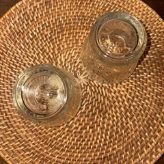 Vintage Indiana Glass Madrid Collection Low-Ball Whiskey Scotch Set Of Two!