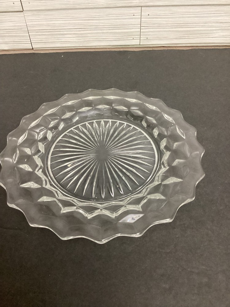 Fostoria AMERICAN 9 1/2″ Large Salad Plates 050 550 SETS OF FOUR EUC