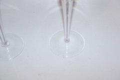 Miller Rogaska Crystal Heart Champagne Flutes. Reed & Barton 10 3/4″