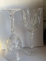Pair of Rare Royal Dartmouth by Sovereign House Crystal Water Goblet 8 3/8″