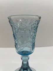 Tiara Exclusives Last Supper & Cross Glass Goblet Light Ice Blue