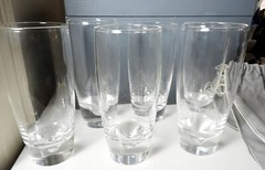 Steuben Crystal #7940 Dimpled Highball Glasses, Set of 6, Near Mint with BOX