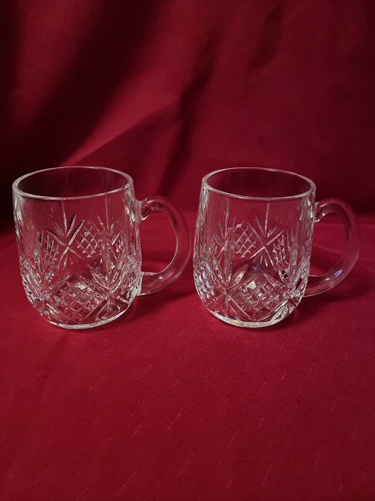 Dublin by Godinger Crystal Beer Mugs Set of 2