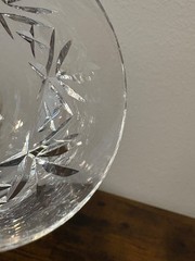 VTG SET(4) Crystal Fan & Criss Cross Pattern Glasses 7 3/8″H