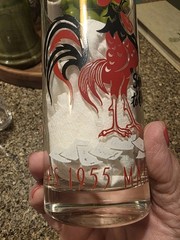 Vintage 1956 Jefferson Jackson Day Dinner Glass Louisville KY Democrat Rooster 2