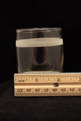 Set of 4 Vintage Anchor Hocking 4.5oz Water Juice Glasses Clear White Stripes