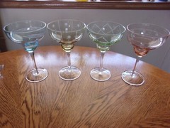 Margarita Etched Laura Glass Allegro Etched 12 Oz – Set of 4