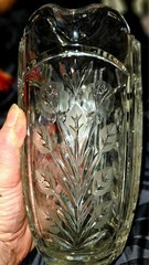 Polish Crystal Clear Handcut Water Pitcher~48oz~Vintage~Darlington