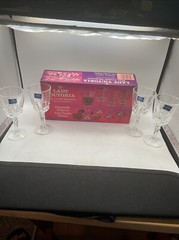 Lady Victoria – Vintage Fine Crystal Stemware Chantelle Pattern Glasses – 2oz