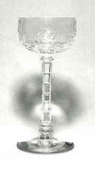 ROCK SHARPE ~ Elegant Cut Crystal 1 oz CORDIAL GLASS w/Wafer Stem (1004-1) ~ USA