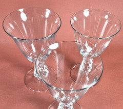 Duncan Miller Goblet Stem #5317 Cathay Blank Lot of 3 Lead Blown Stemware