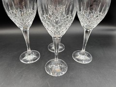 Set of 4 ~ Mikasa «COVENTRY» Lead Crystal ~ Wine Glasses ~ 8 3/4″ Tall