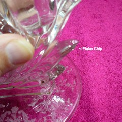 Fostoria (Navarre Clear Baroque) PAIR OF 4″ SINGLE CANDLESTICK HOLDERS 1 chip