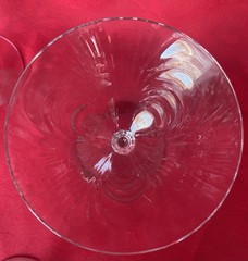 Cambridge “Caprice” Elegant Blown Glass Stemware Goblets Swirl Effect Set of 8