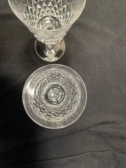 WATERFORD ALANA wine glasses – 2 , 7 1/2″ & 6 1/2″