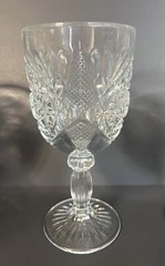 4 Vnt Libby STAR OF DAVID Hobstar Starburst Goblets Glasses Water Wine 12oz 7.25