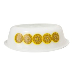 Glasbake Oval Casserole Gold Medallion