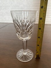 STUNNING SET(8) VTG WATERFORD Crystal ASHLING White Wine Glasses SIGNED 5.5″H