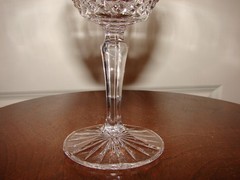 1 Retired Mikasa Old Dublin Crystal Wine Glass Goblet 6 1/2″ Tall Holds 8 oz