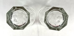 💥Libbey Duratuff 22 oz Cooler Glasses Set of 2 8 Panel Heavy Tumblers.