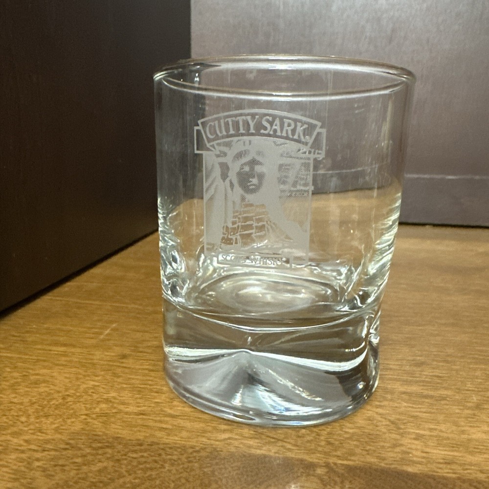 Cutty Sark Scotch Whiskey Rocks Glass with Logo