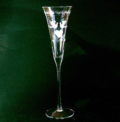 COLONY FOREVER CHAMPAGNE FLUTE, Etched Lead Crystal, 11 1/4″, Made in Germany