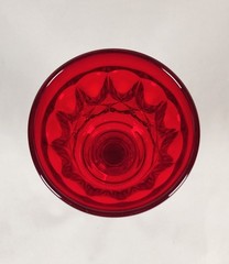 Vtg Perspective Noritake Ruby Red Cadmium 6.5 in Drinking Glass Goblet Set of 6