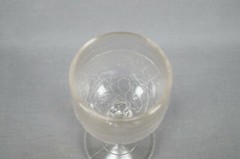 EAPG Specialty Glass Co Stippled Maiden Fern Pattern Water Goblet Circa 1892