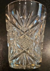 Antique ABP American Brilliant Cut Glass Old Fashioned Tumbler 4″ tall