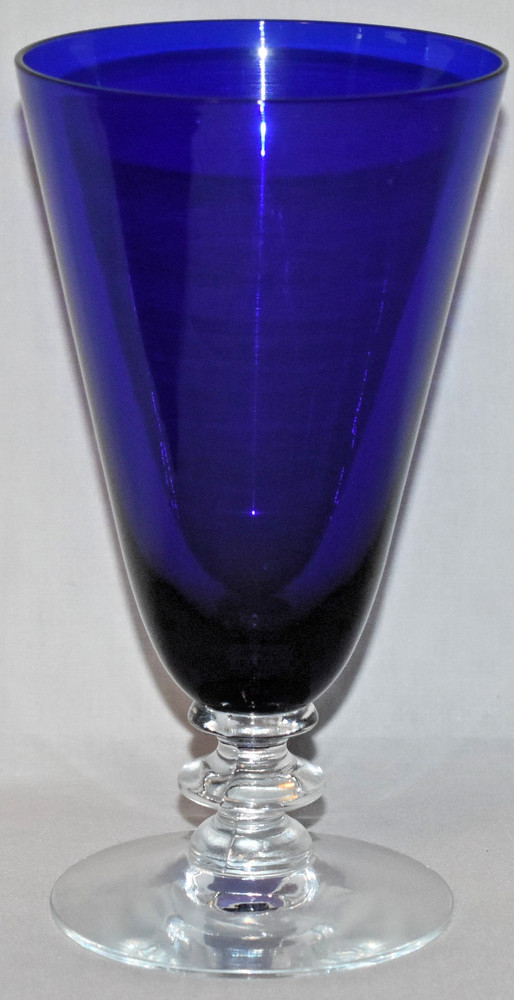 Morgantown Glass Radiant Cobalt Blue Iced Tea Tumbler Goblet 6 1/4″