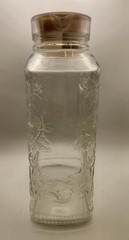 Vintage Princess House Fantasia Poinsettia Juicer 64 oz Glass Juice Jar #560