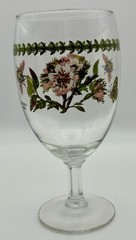 Portmeirion Botanic Garden Footed Ice Tea/Water Glass Rosa Canina Dog Rose