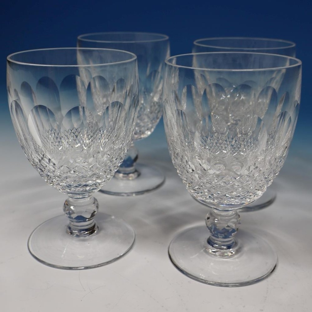 Waterford Crystal – Colleen Short Stem – 4 Footed Water Goblets Glasses – 5¼ inc