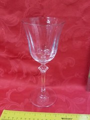 Oneida Crystal FEDORA Water Wine Goblets 8.5 inch Optic