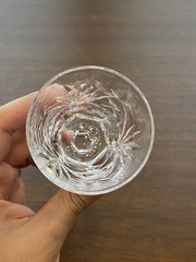 STUNNING SET(8) VTG WATERFORD Crystal ASHLING White Wine Glasses SIGNED 5.5″H