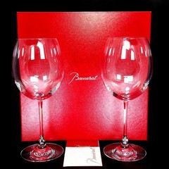 Baccarat Degustation Grand Bordeaux Wine Glass Set of 2 w/Box H9.6″/24.5cm