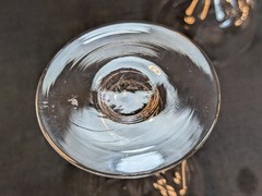 Antique Cut Glass Hollow Stem Crystal Champagne coupes Tulip Shape