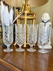 Fifth Avenue Portico Set Of 4 Glass Iced Tea Beverage Water Goblets