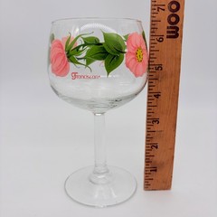 Set of 4 Franciscan Desert Rose Glass 6 1/2″ Goblets 10oz
