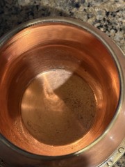 Vintage Reyka Vodka Copper Mule Mug Nautical Ship Porthole Cup with Handle