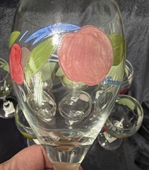 VTG Set of 8 Franciscan Fresh Fruit Water/Wine Goblets NEW OLD STOCK 7.5”
