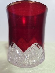 Victorian Ruby Flashed 3.75 Inch Philadelphia Souvenir,Excelsior Springs.